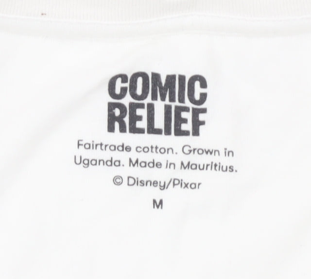 Comic Relief White T-Shirt Unisex M Cartoon