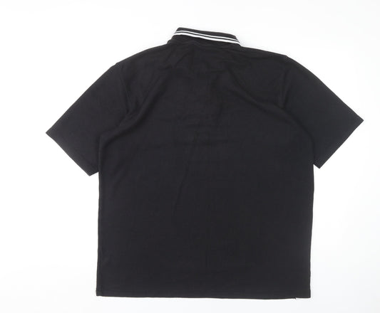 Umbro Men's Black XL Polo Shirt with Logo