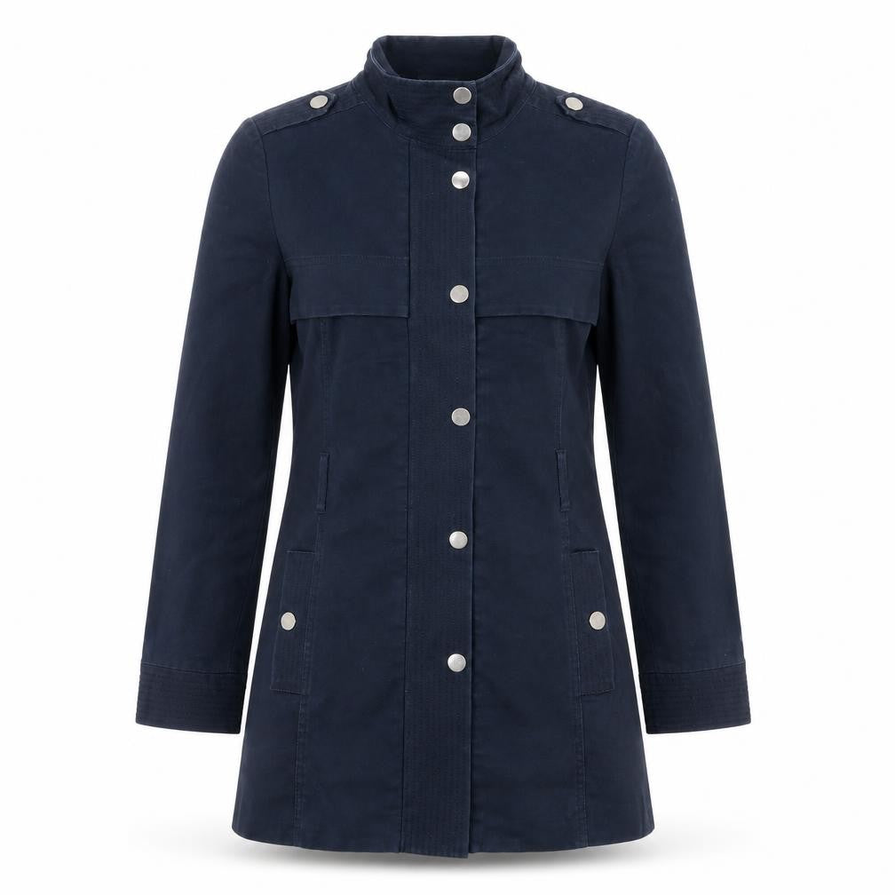 Marks & Spencer Women's Blue Military Style Jacket, Size 8