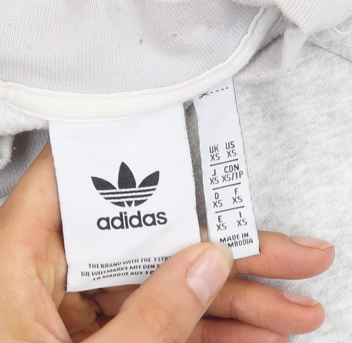 Adidas Men's Grey Blue Pullover Sweatshirt XS