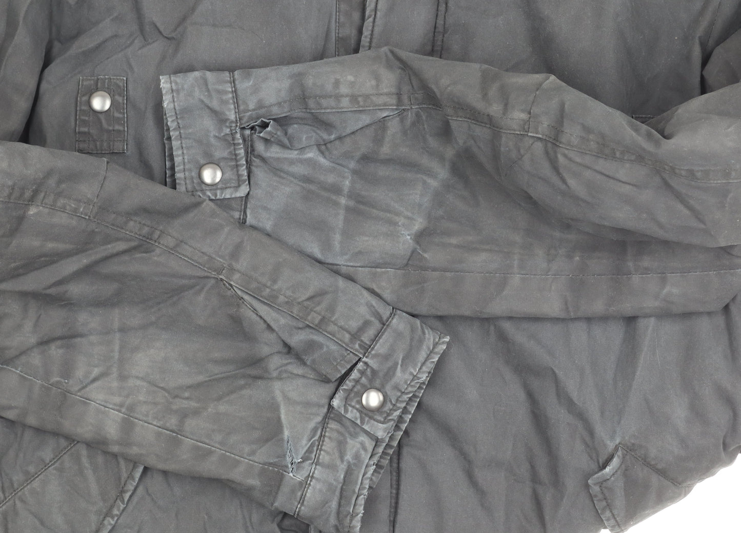 AllSaints Men's Black Parka Jacket, Size L