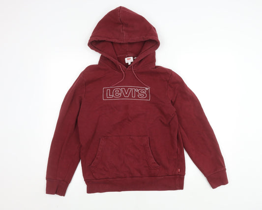 Levi's Men’s Red Pullover Hoodie - Size S