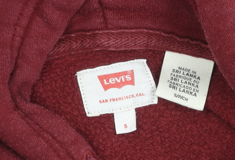 Levi's Men’s Red Pullover Hoodie - Size S