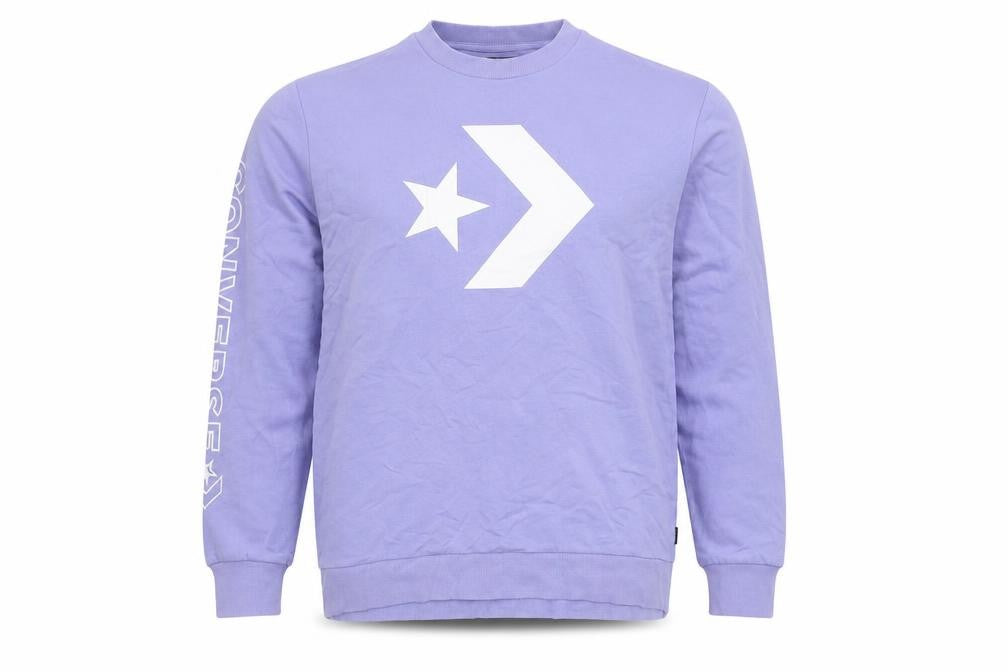 Mens UK S Regular Converse Purple Pullover Sweatshirt