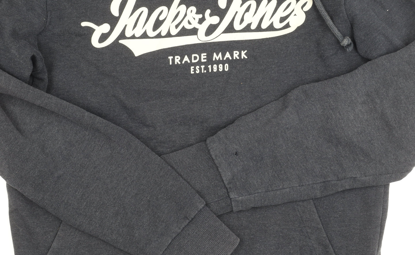 Jack and Jones Men's Black S Pullover Logo Hoodie