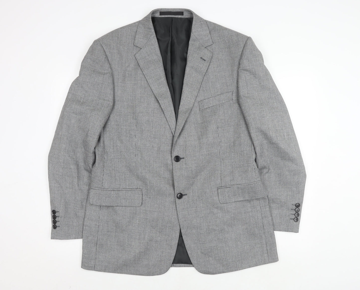 Marks and Spencer Grey Men's Blazer, Size 42R Classic Tweed