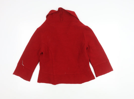 Hobbs Womens Red Wool Suit Jacket Size 14