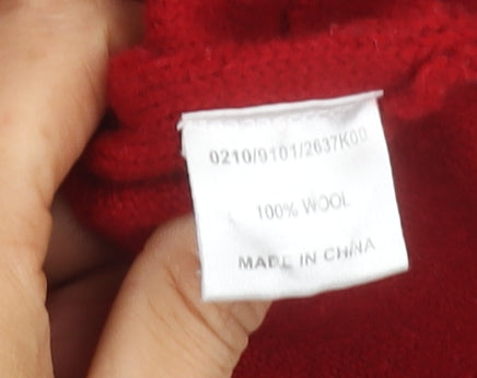 Hobbs Womens Red Wool Suit Jacket Size 14