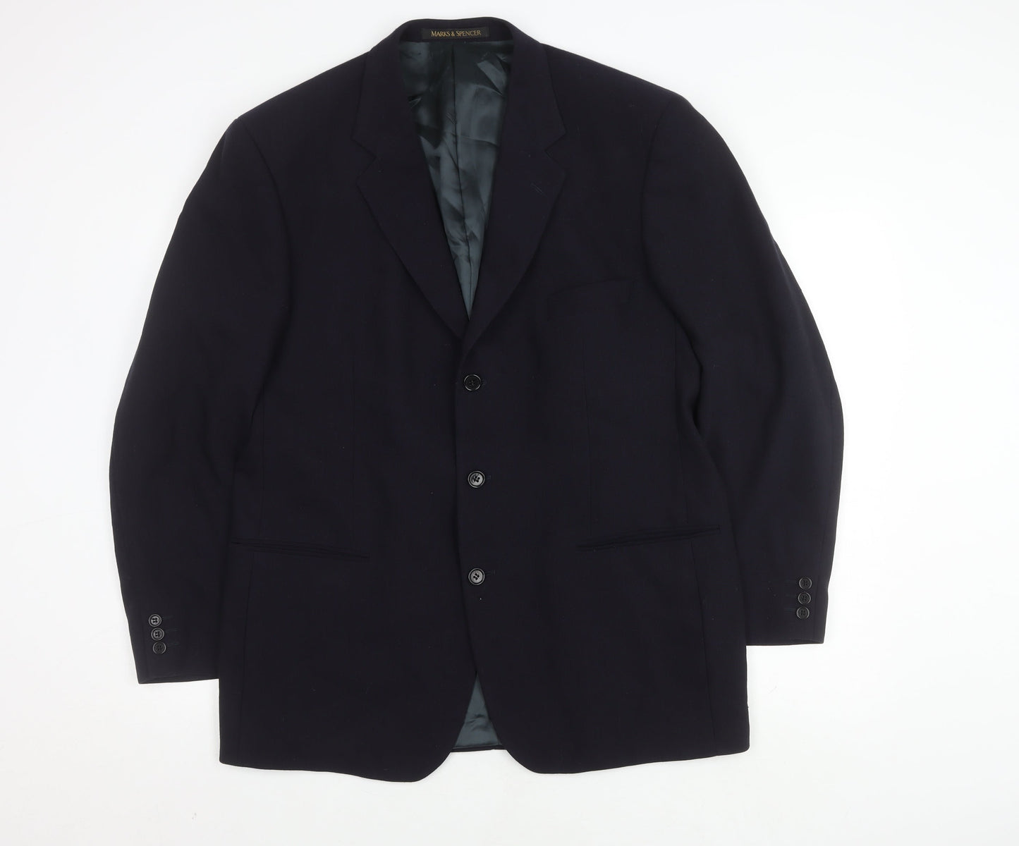 Marks and Spencer Men’s Navy Wool Blazer, Size 42R