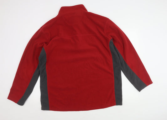 Peter Storm Men's Red 2XL Fleece Sweatshirt