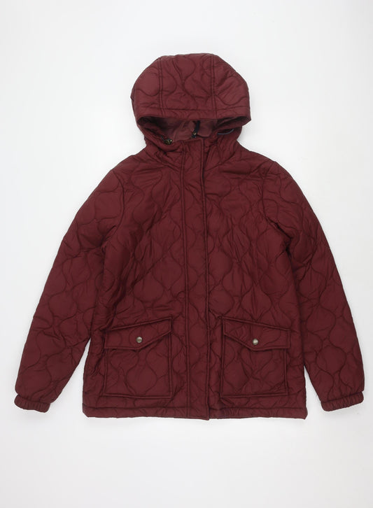 Fat Face Women's Quilted Red Jacket Size 2