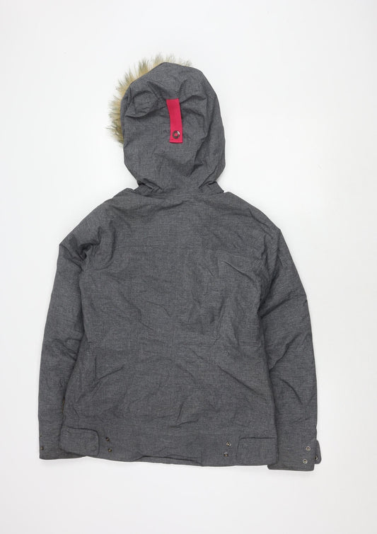 Jack Wolfskin Women's Grey Parka Jacket Size 6