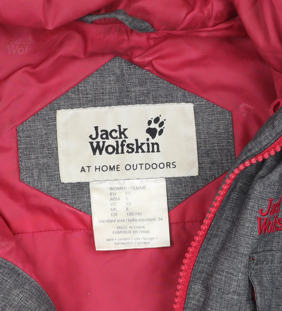 Jack Wolfskin Women's Grey Parka Jacket Size 6