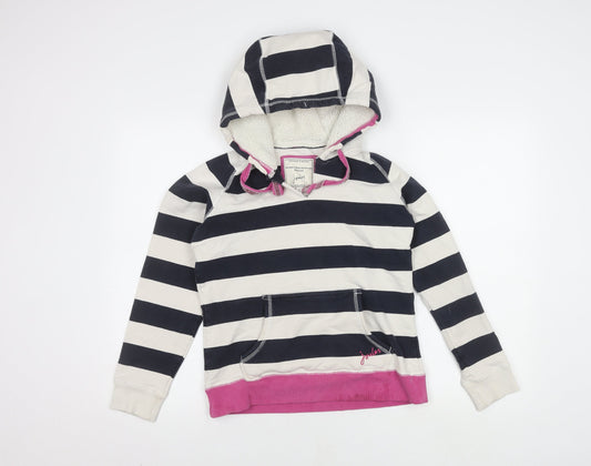 Joules Women's Multicoloured Striped Hoodie Size 10