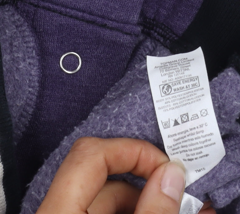 Topman Men's Purple Varsity Jacket XS Casual Style
