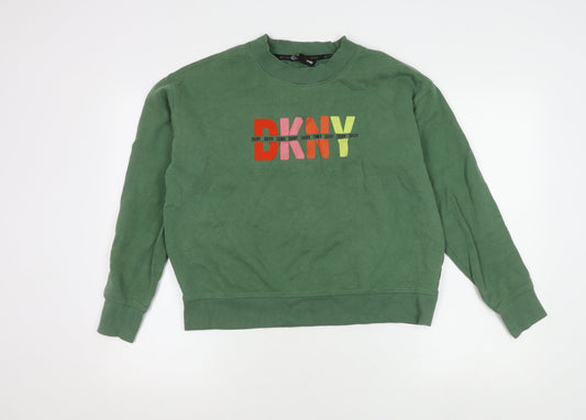 DKNY Jeans Women's Green Pullover Sweatshirt - S