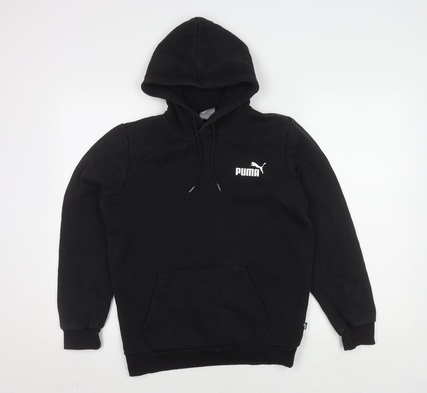 Puma Men's Black XS Pullover Hoodie with Logo