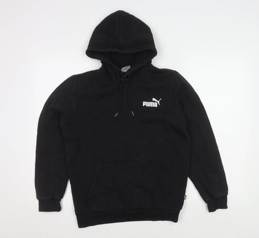 Puma Men's Black XS Pullover Hoodie with Logo