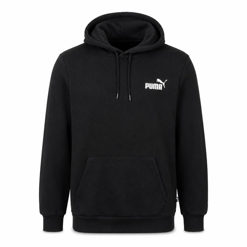 Mens UK XS Regular PUMA Black Pullover Hoodie