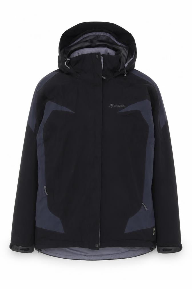 Womens UK Size 10 Regular Sprayway Black Polyester Jacket
