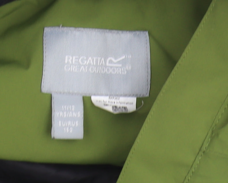 Regatta Boys Green Hooded Parka Coat, 11-12 Years, Winter