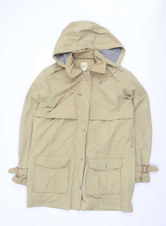 GAP Men's Beige Hooded Parka Jacket Size L