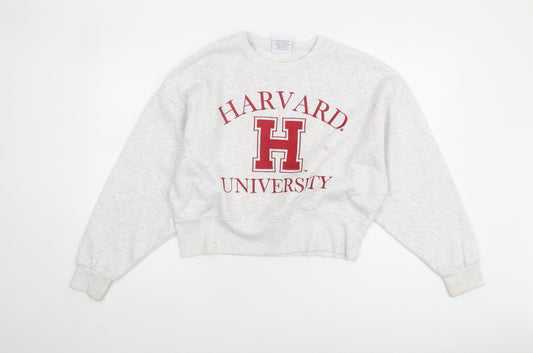 Harvard Women's White XS Pullover Sweatshirt