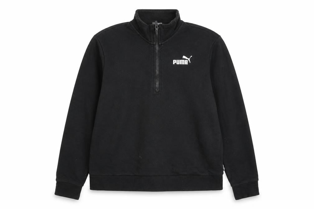 Unisex Adults UK Medium Regular PUMA Black Pullover Sweatshirt