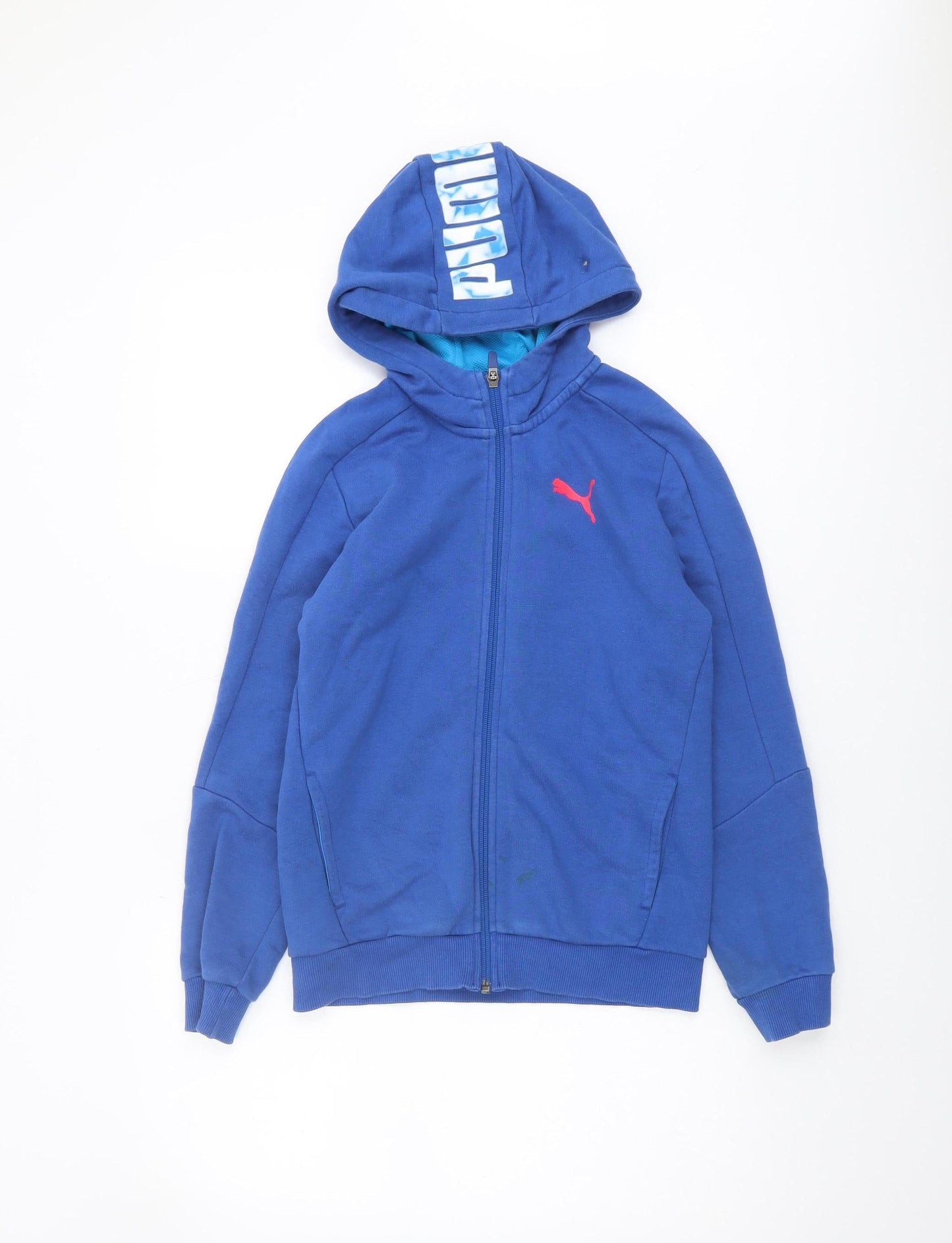 PUMA Boys Blue Full Zip Hoodie 11-12 Years