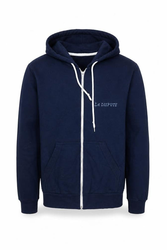 Anvil Men's Blue Full Zip Hoodie S - Hooded & Graphic Print