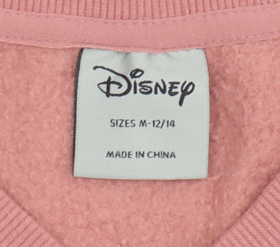 Disney Women's Pink Minnie Mouse Pullover Sweatshirt M