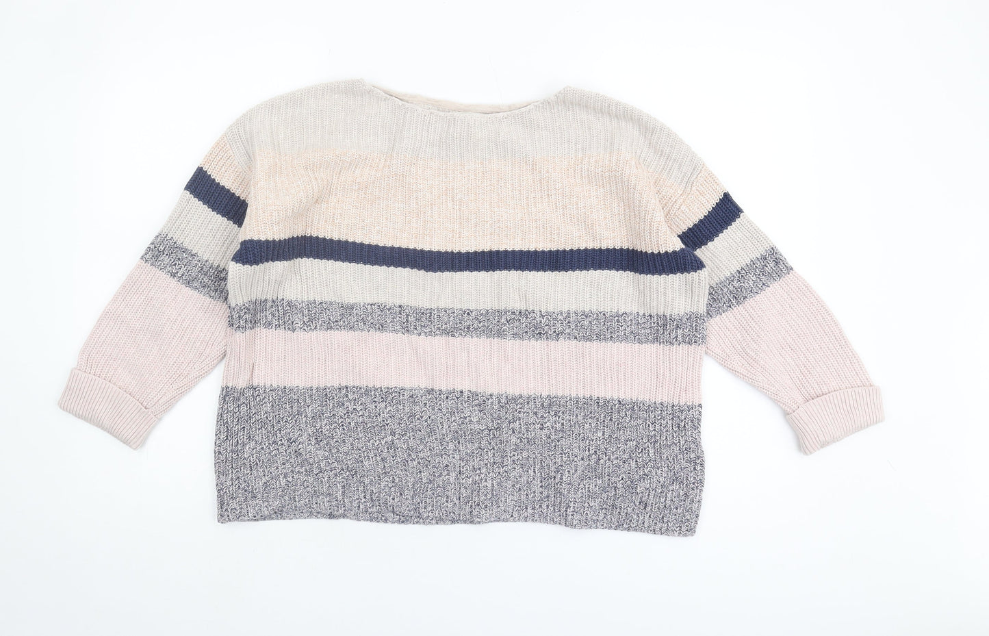 Fat Face Women's Striped Pullover Jumper Size 12