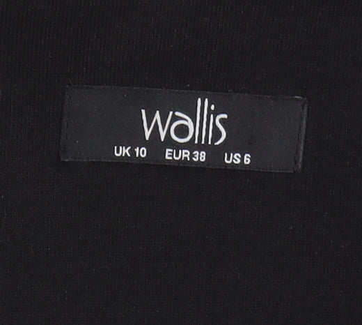 Wallis Women's Black Long Sleeve Dress, Size 10