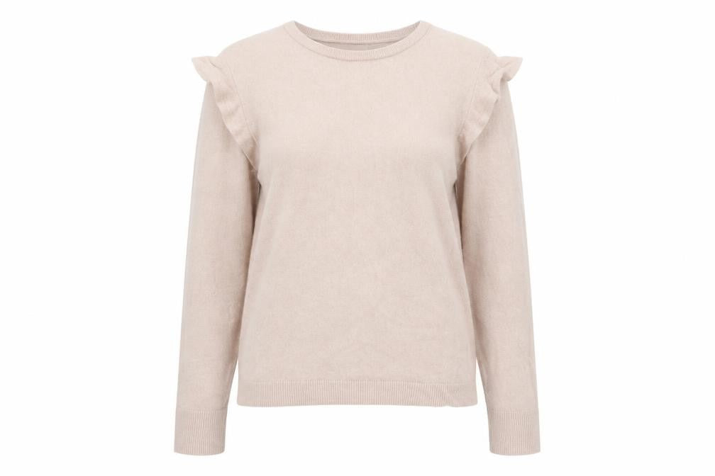 Womens UK L Regular Massimo Dutti Beige Pullover