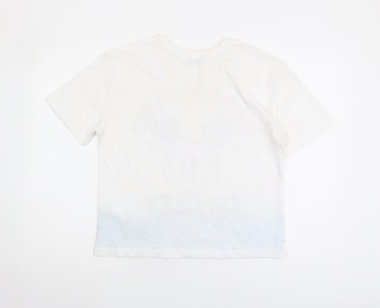 Zara Disney Women's White Mickey Mouse T-Shirt Size 8