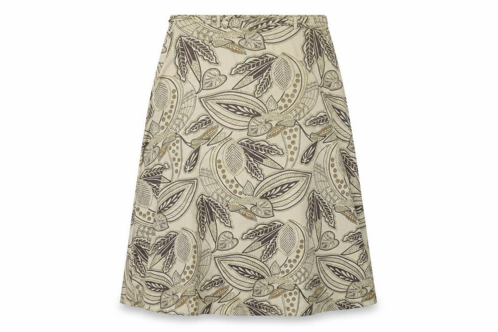 Emreco Women's Beige Paisley Skirt Size 12