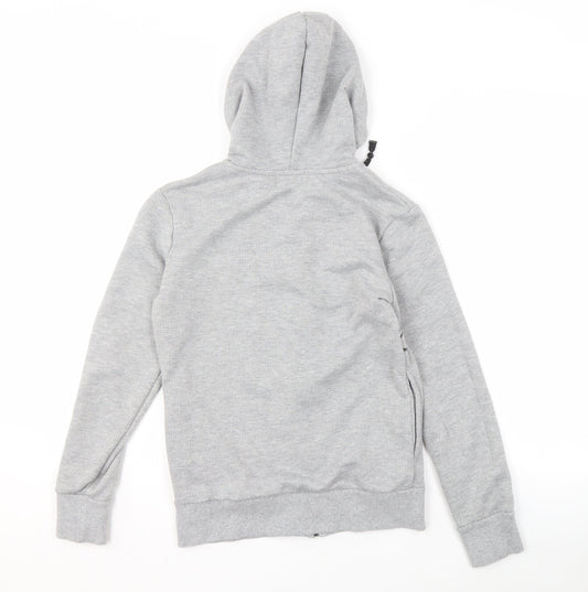 Disney Women's Grey S Minnie Mouse Full Zip Hoodie