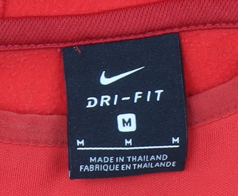 Nike Men's Red Pullover Hoodie M - Gym & Training Wear