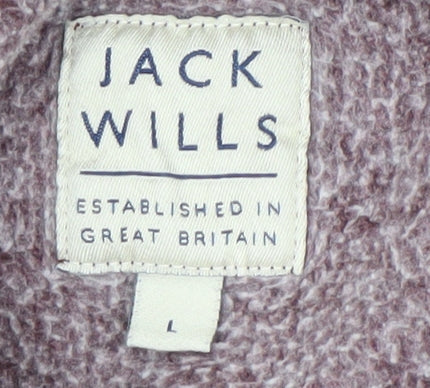 Jack Wills Men's Red L Hoodie, Pullover, Logo Accented