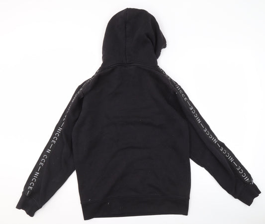 NICCE Men's Black S Pullover Hoodie, Graphic Print