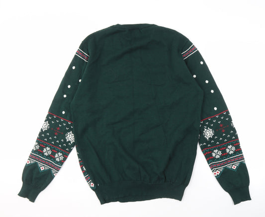 Star Wars Men’s Green Christmas Jumper, Size L