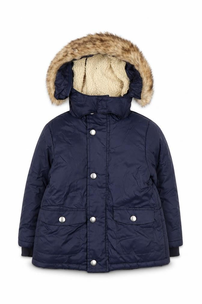 mamas & papas Unisex Blue Puffer Jacket, 18-24 Months