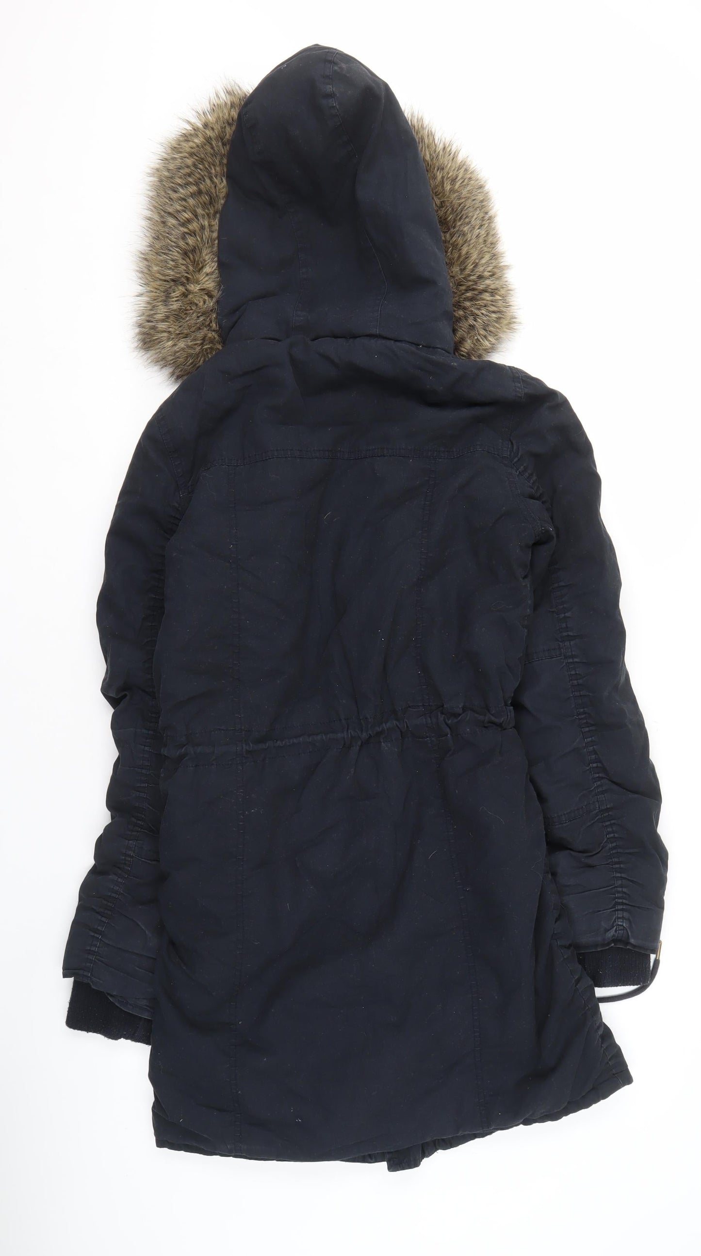 Soulcal & Co Women's Black Parka Jacket Size 10