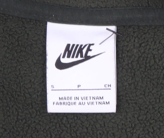 Nike Men's Green Fleece Full Zip Sweatshirt - Size S