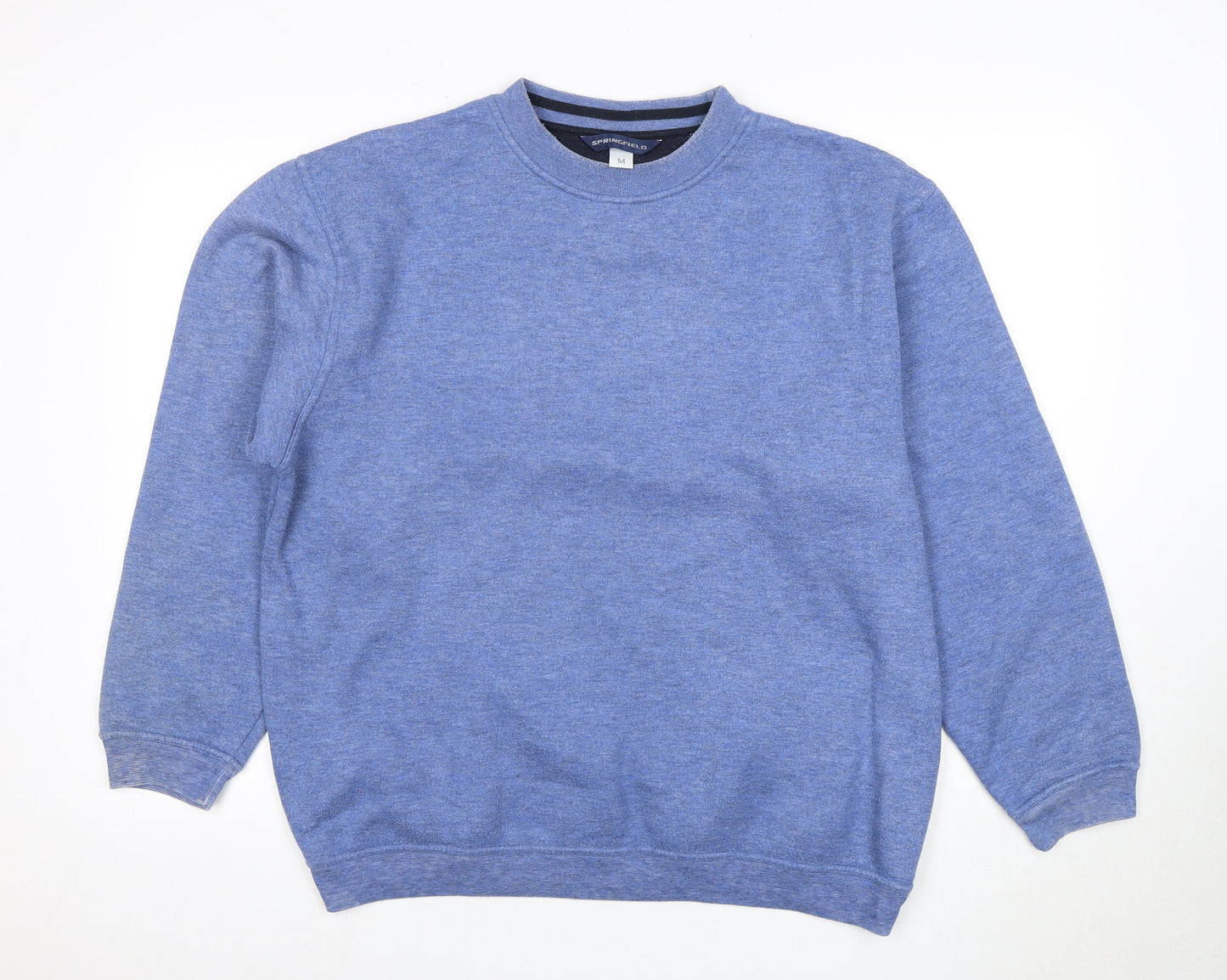 Springfield Men's Blue Crew Neck Pullover Sweatshirt M