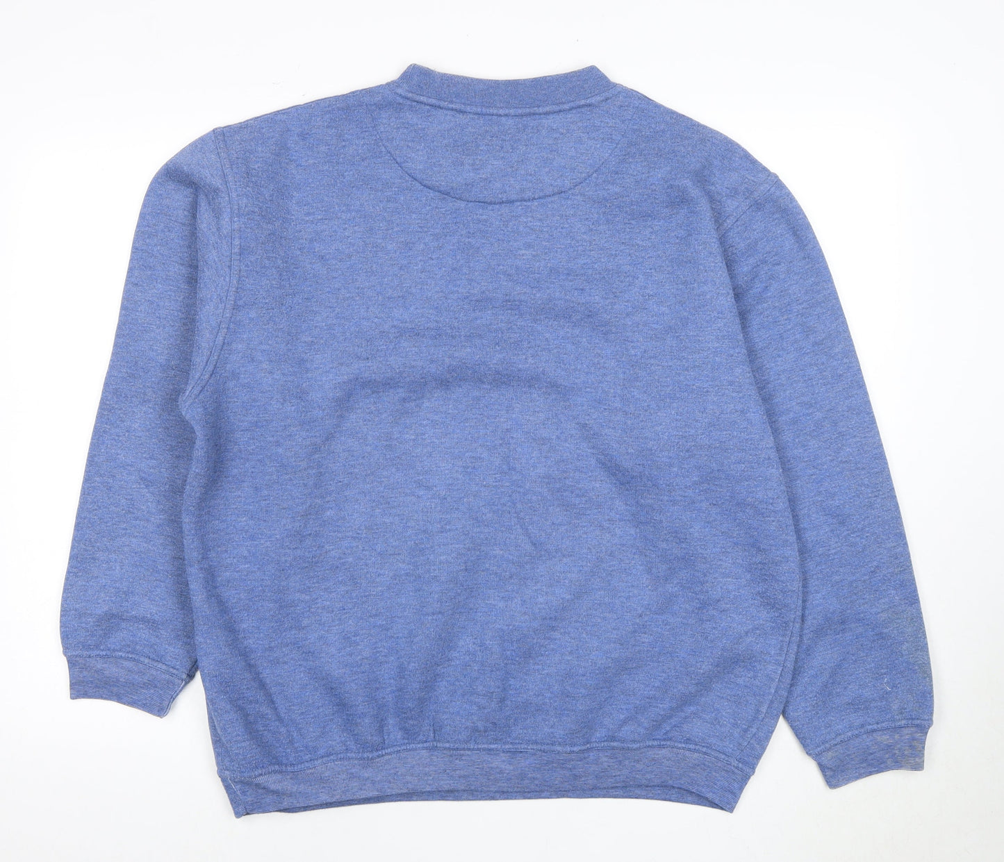 Springfield Men's Blue Crew Neck Pullover Sweatshirt M