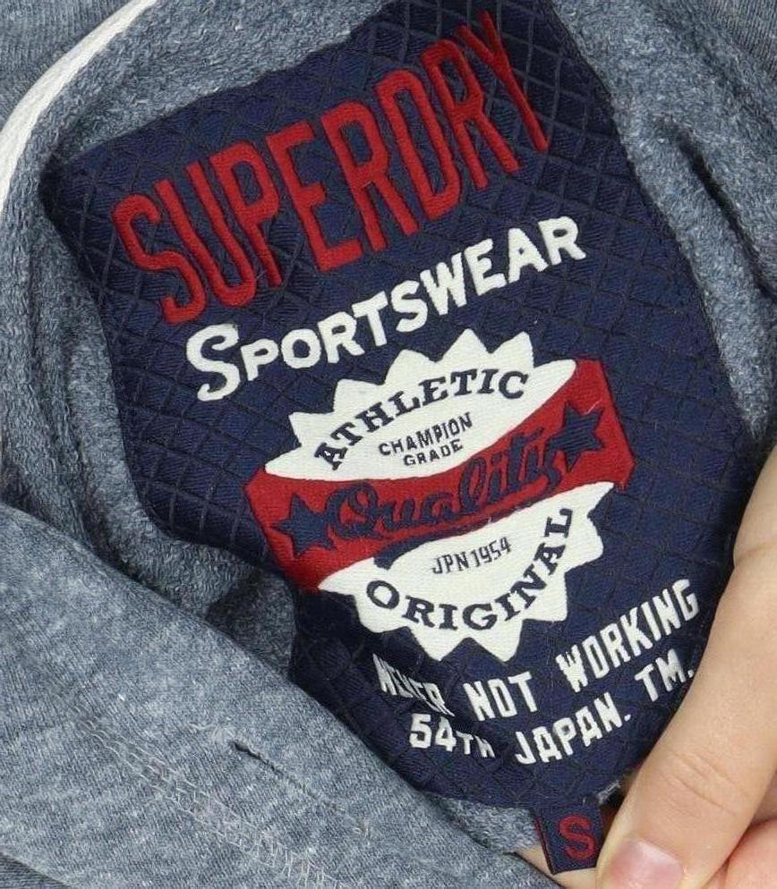 Superdry Women's Blue Pullover Hoodie Size S
