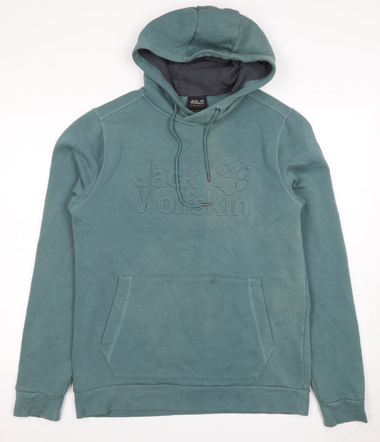 Jack Wolfskin Men's Green Pullover Hoodie M
