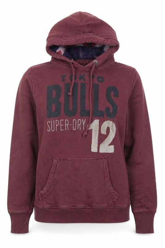 Unisex Adults UK L Regular Superdry Purple Pullover Hoodie