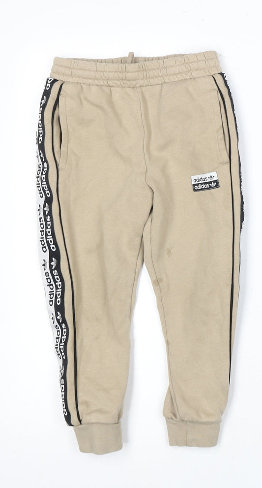 Adidas Boys Beige Jogger Trousers 4-5 Years